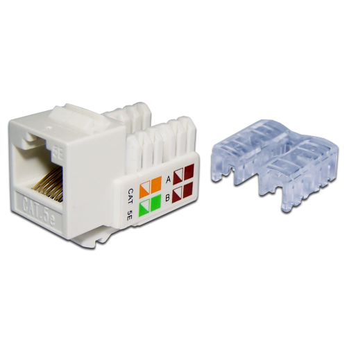 Модуль RJ45, кат.5е, белый